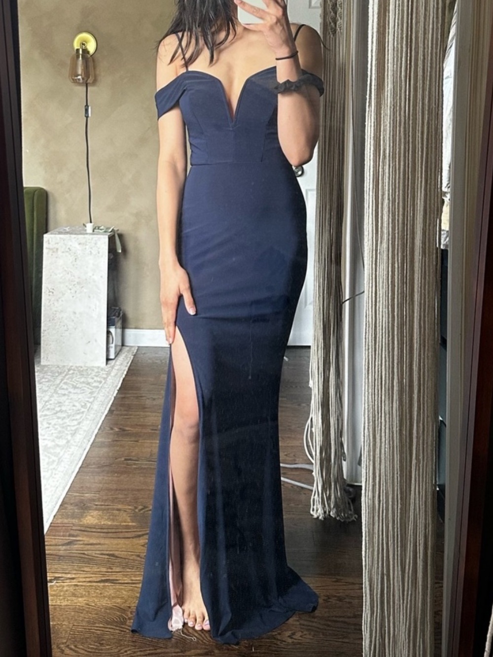 City studio womens size 1 navy evening gown